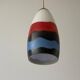 Mid-century coloured glass pendant lamp, 1960, Italy