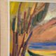 Huile sur panneau d'origine suédoise – “Sommardag” par B. Ekström – Datée de 1945 – Vintage et encadrée – 59 × 70 cm (23,2" × 27,6")