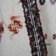 Textile brodé main vintage