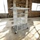 Vintage plexiglass furniture/audio furniture/cart