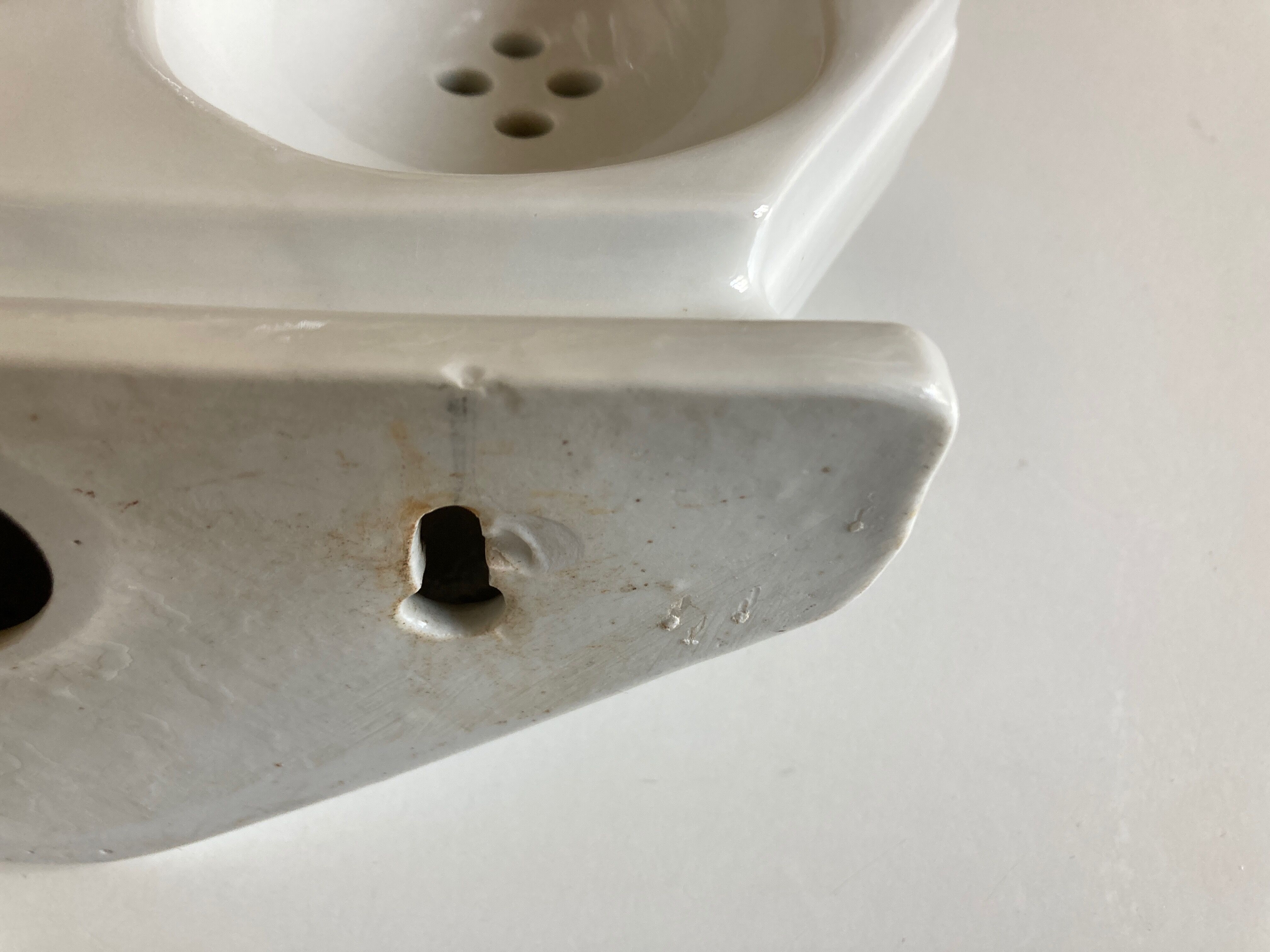 Bathroom shelf soap holder wall 19th