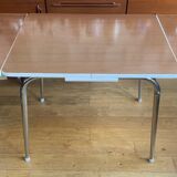 Formica table with extension cords