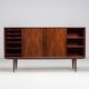 Gunni Omann highboard model 19 in rosewood Omann Jun Denmark 1960