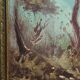 Oil painting on faesite landscape signed "DE BONI" 60s with frame