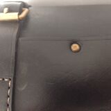 1950 leather paper basket