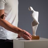Elegant minimalistic abstract sculpture