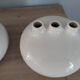 Pair of vintage crackled design soliflore vases