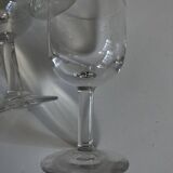 Set of 6 tulip-shaped thieves' glasses, 1950s, XXS, bistro counter