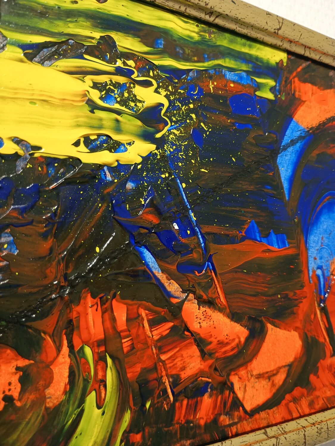 Small abstract painting