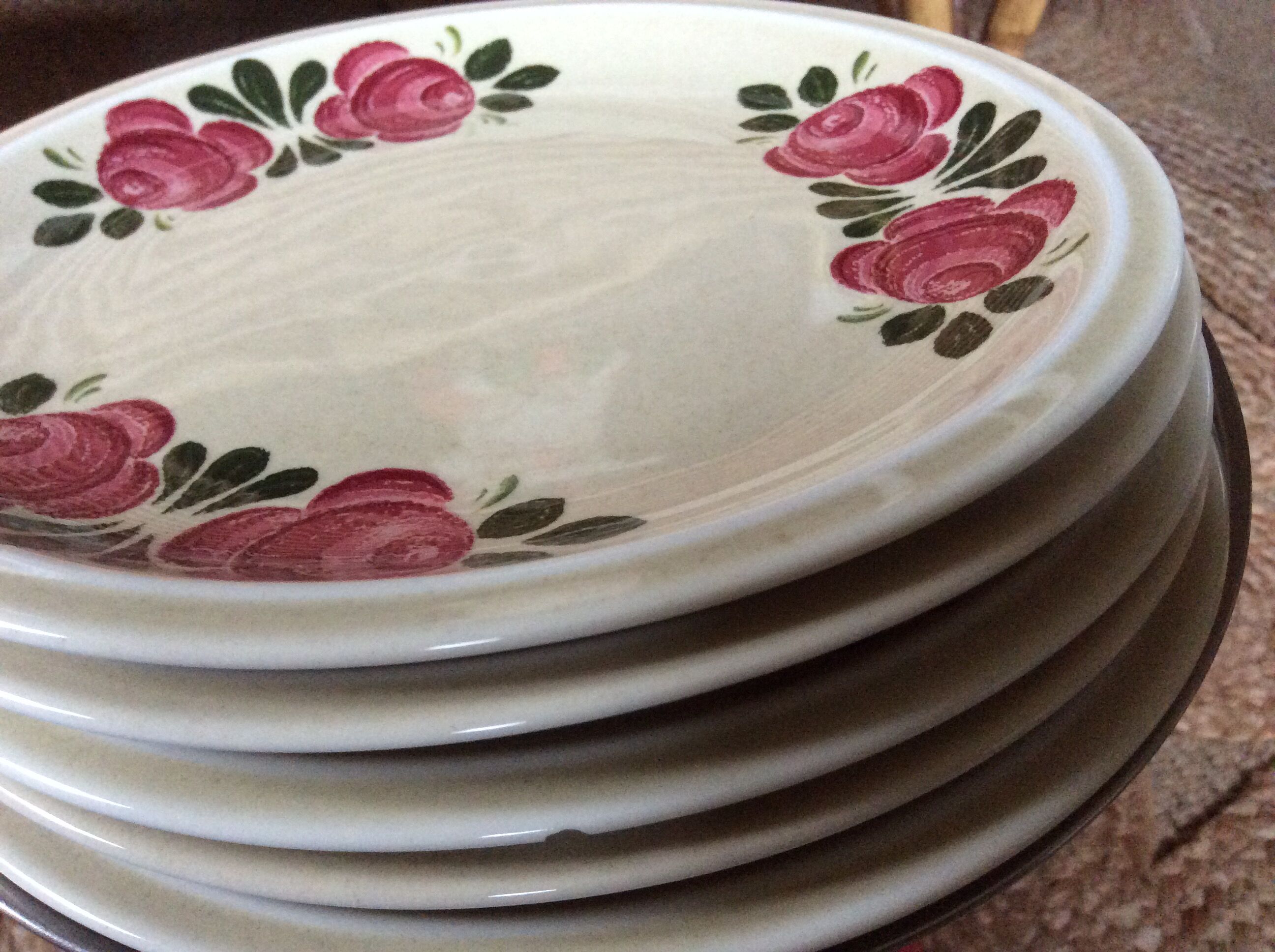 Série de 5 assiettes à dessert