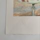 Lithographie signée De l’artiste Français Michel Henry - Fleurs