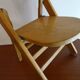 Wooden vintage children's folding chair