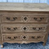 Louis XV chest of drawers in solid oak, late 18th century – Loire Valley