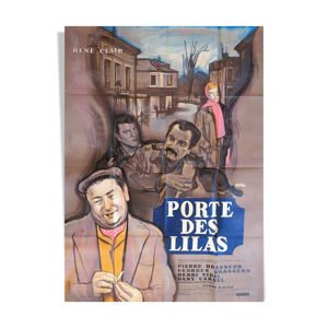 Affiche originale 1957 porte des