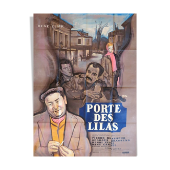 Original poster 1957 door lilac georges brassen rené clair 120x160 cm
