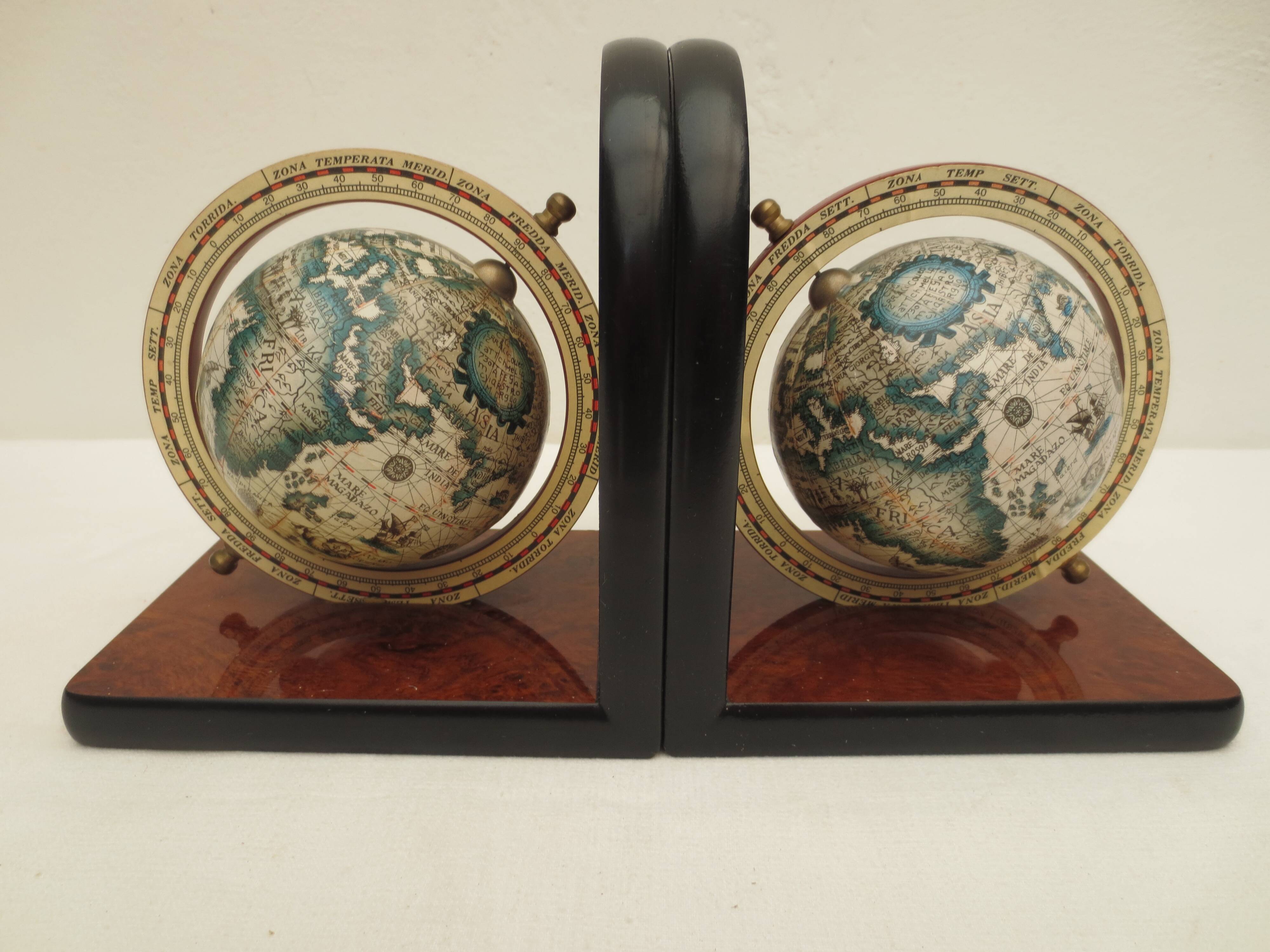 pair of vintage formica bookends