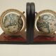 pair of vintage formica bookends