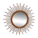 Miroir soleil vintage en rotin