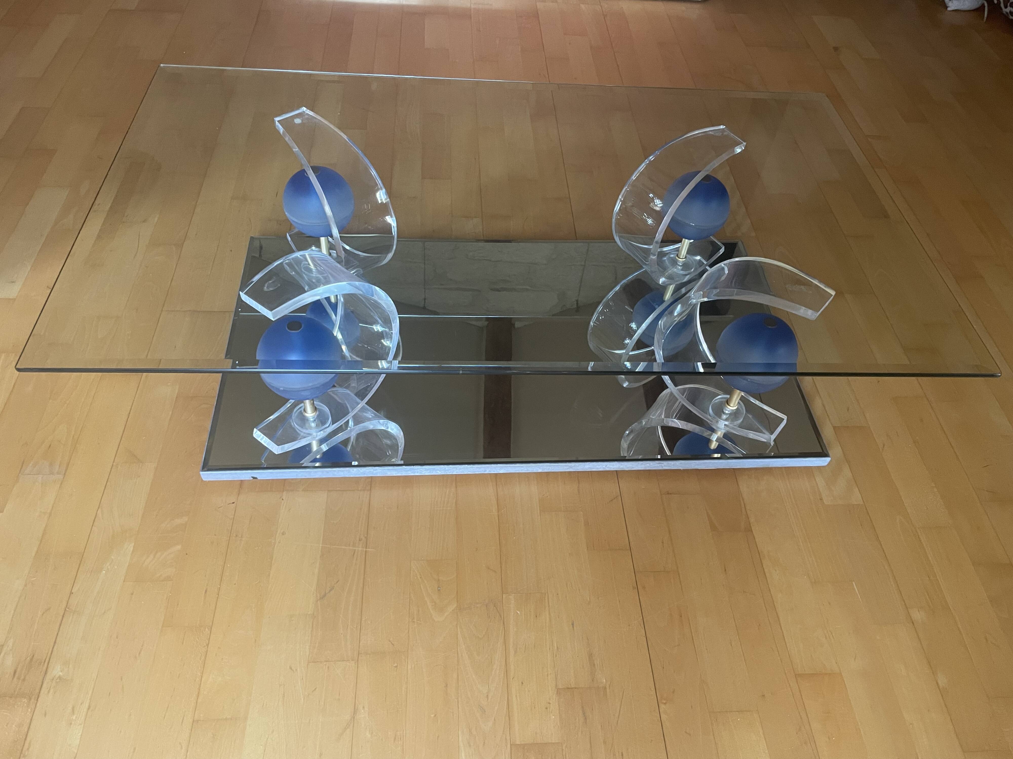 glass coffee table Ligne Roset