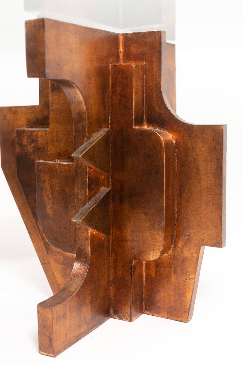Matteo Ceccarelli. Sculptural table in "brutalist" style. 1980s.