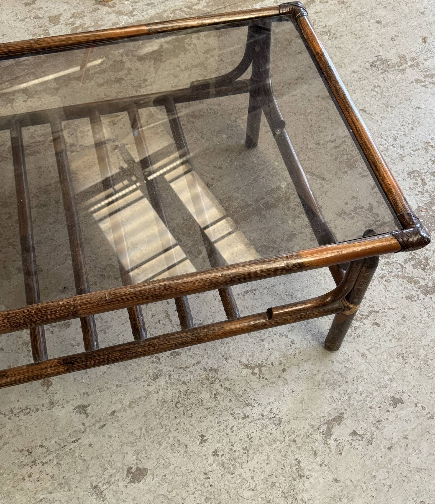 Wicker coffee table