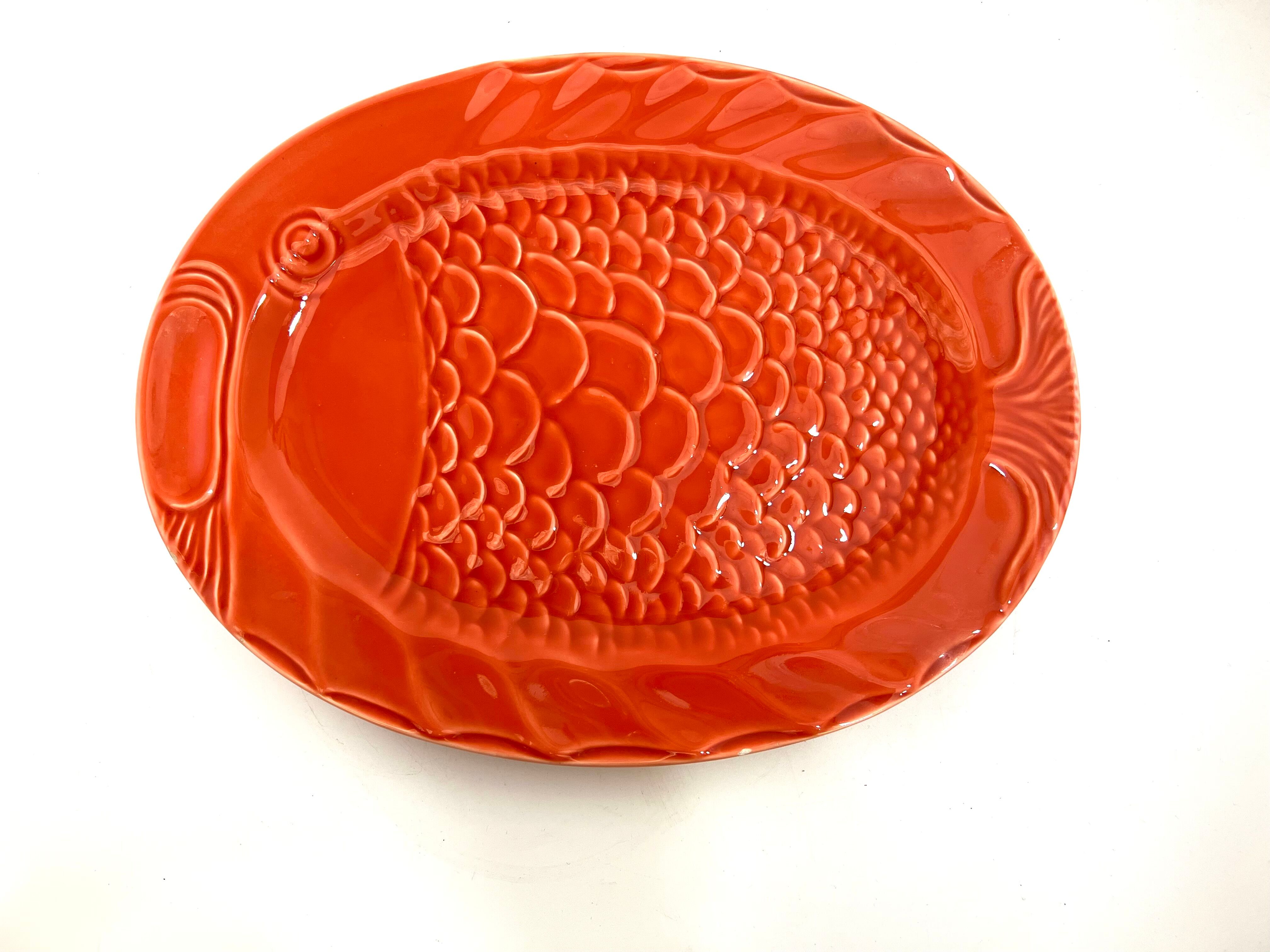 Orange fish dish Christian Dior