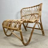 Chair rattan peacock