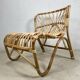 Chair rattan peacock