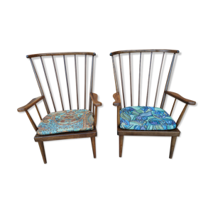 Paire de fauteuils de