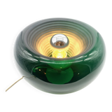 Lampe verte en verre de Murano, space age, 1970