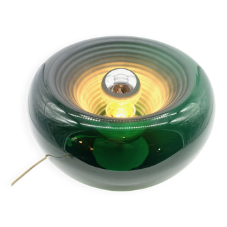 Lampe verte en verre de Murano, space age, 1970