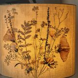Large vintage 70s herbarium lamp