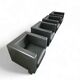 4 x Black Leather Poltrona Frau Moji Armchairs / sofa by Shigeru Uchida