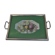 Plateau art déco fleurs