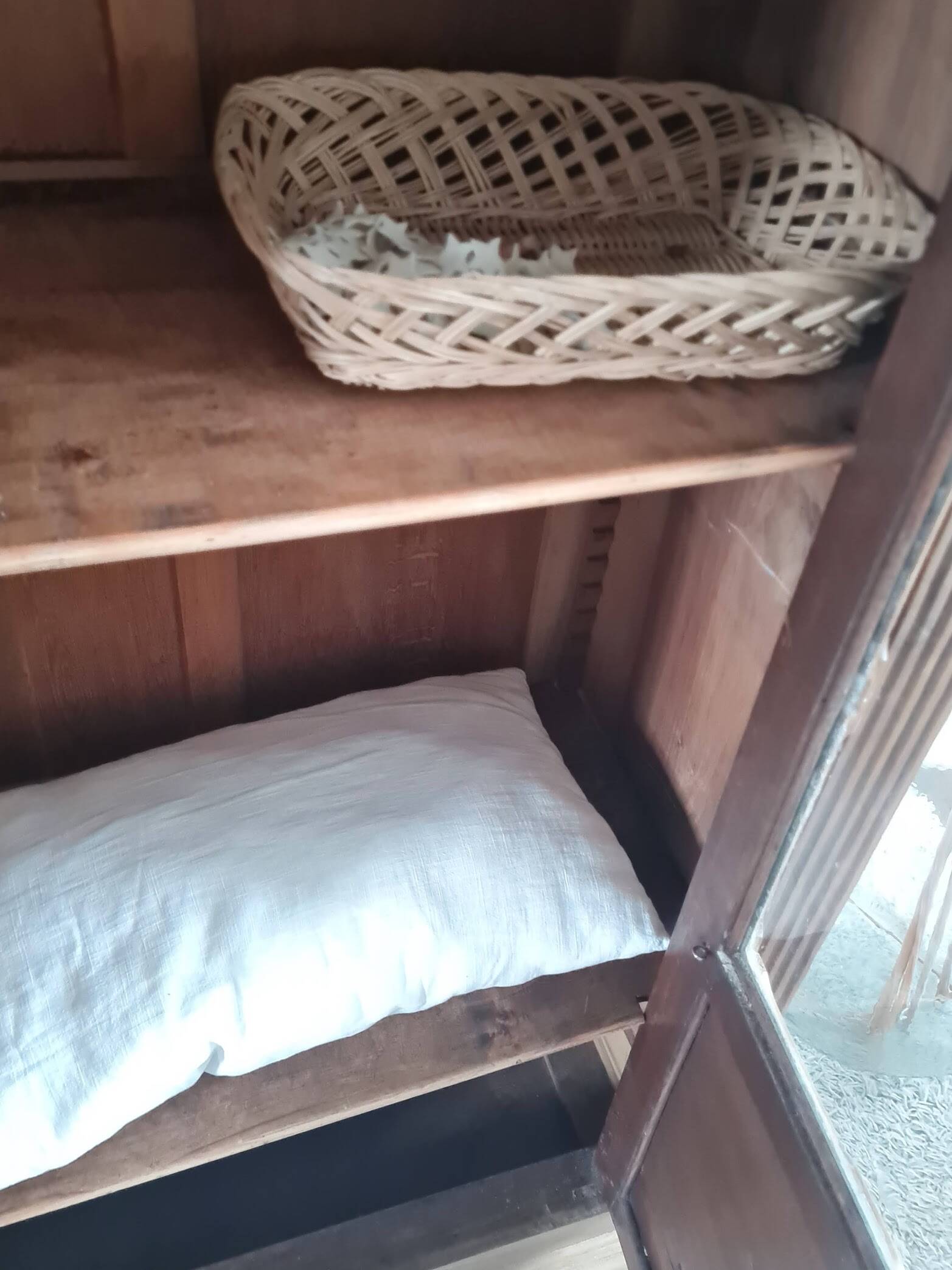 Glass-fronted Parisian wardrobe