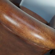 Vintage Dutch cognac coloured leather club chair, set of 2