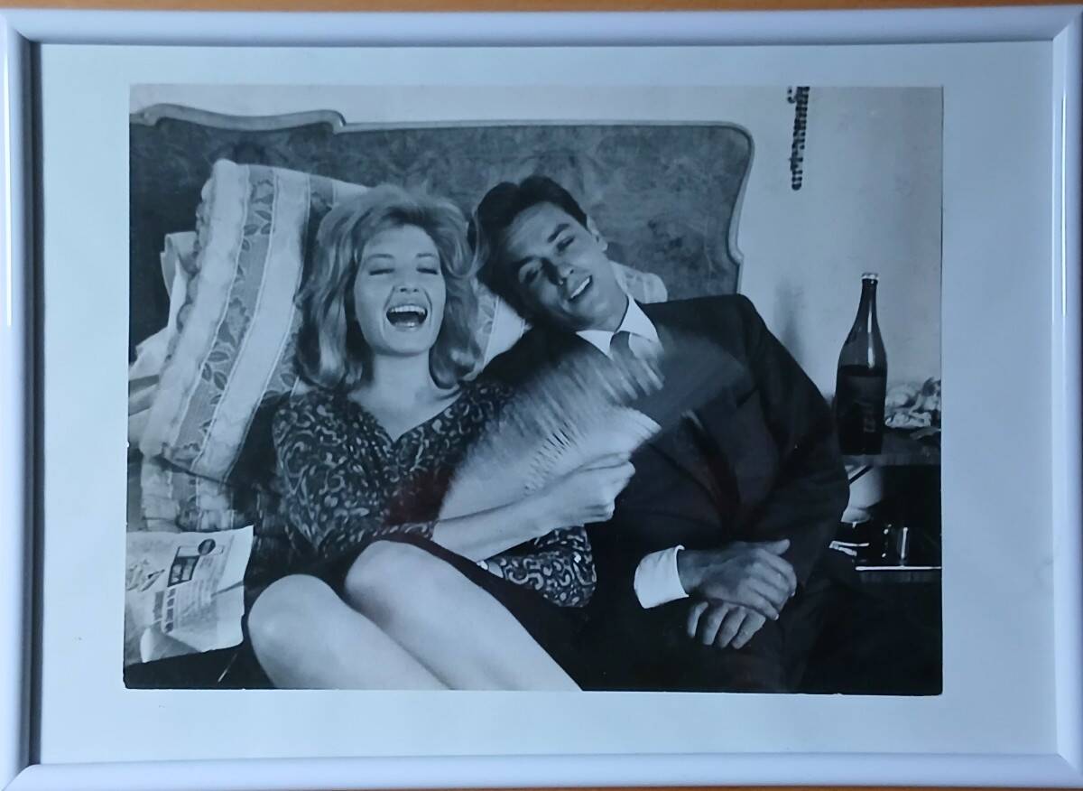 Alain Delon and Monica Vitti by Sergio Strizzi