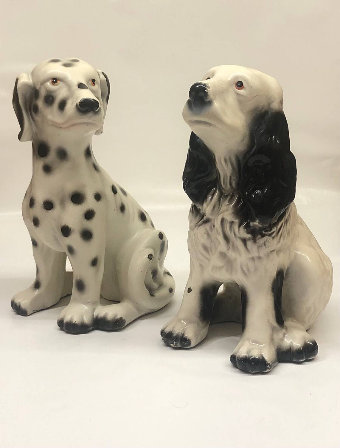 Pair of ceramic dogs