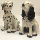 Pair of ceramic dogs