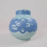 Art Deco Vase Gustavsberg Sgraffito Josef Ekberg, Sweden, 1922