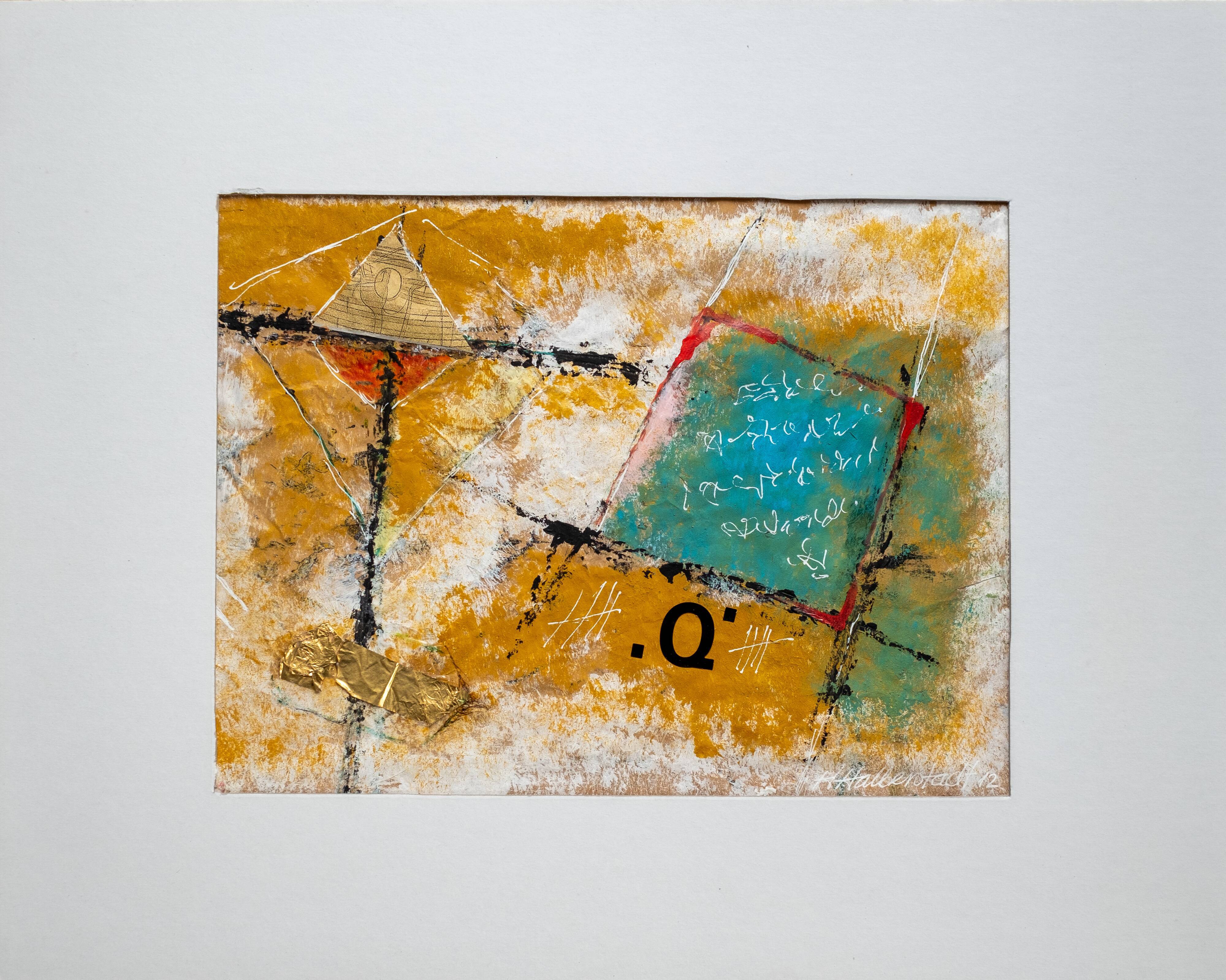 Q, acrylic and collage, Halberstadt,2012