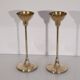Pair of scandinavian brass candle holders 1970
