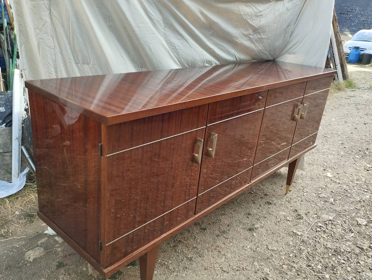 Enfilade Vintage d'Exception en Acajou « Cancale » – SRM – 1962
