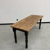 Farm table desk turned legs