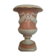 Medici VASE in enamelled earthenware with floral frieze decoration, signed and numbered