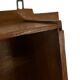 Art Deco wooden wall shelve rack in oak minimalist design