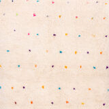 Berber carpet with dots of colour 164 x 110 cm