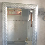 Silver mirror with beveled mirror