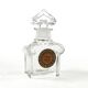 Art Nouveau perfume bottle, pressed glass, France, 1950s