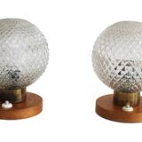 Pair of 1970's Bedside Table Lamps